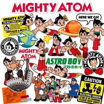 

25 Astro Boy Sticker Tetsuwan Atom Clear Stickers No-Duplicate Waterproof Vinyl Stickers for Skateboard Luggage Helmet Guitar