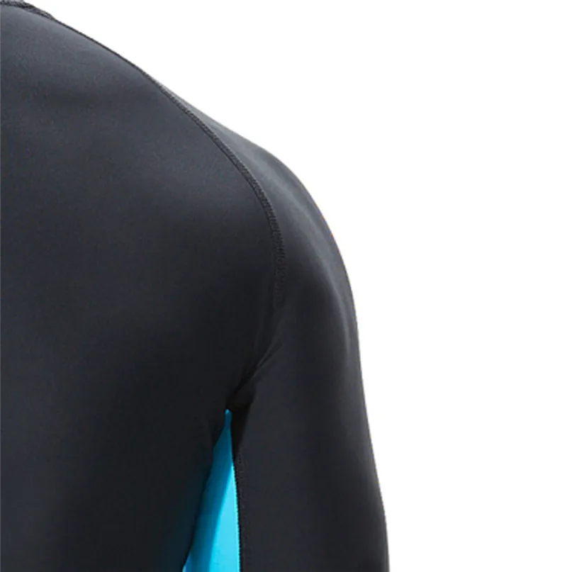 Swim Surfing Top Rash Guards Men Sport Bodybuilding Jacket Fashion Sea Surfing Suit Quick Dry Tights Top Blouse #2N27 (29)