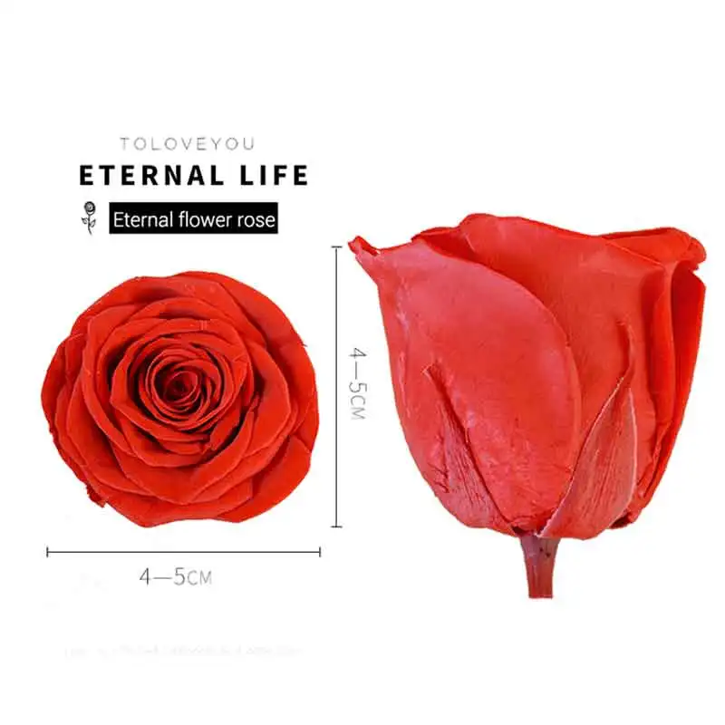 

8/Box Eternal Roses Durable Preservation Quality Flower Heads Valentine'S Day Christmas Birthday Gift 29 Colors Eternal Roses
