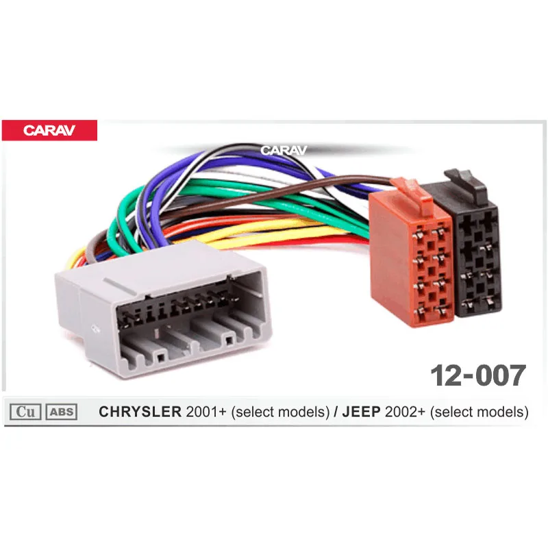 CARAV12-007 ISO Радио адаптер для/CHRYSLER 2001+/для JEEP 2002+ жгут проводов разъем свинцовый ткацкий станок Кабельный разъем