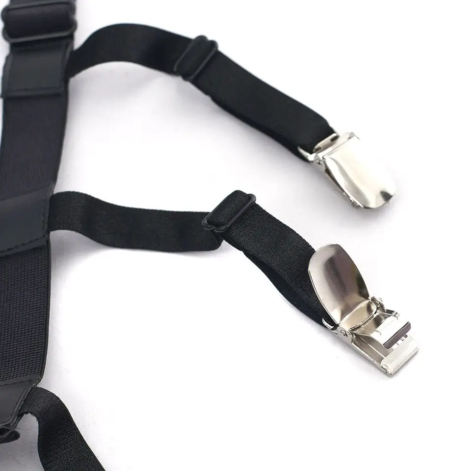 1 Pair Male Shirt Garters Stays Business Suspenders Braces Men/'s Garter Belt Hot