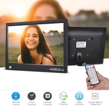 Andoer Высокое разрешение 11,6 дюймов HD ips широкоформатный цифровой фотоальбом с беспроводным пультом дистанционного управления поддержкой движения музыкальный календарь