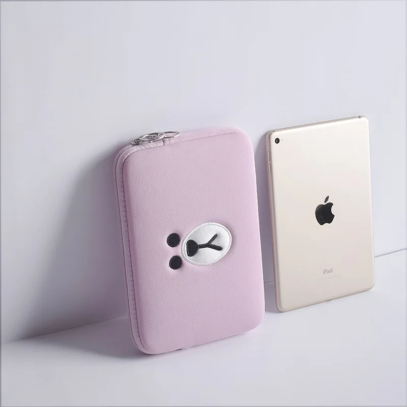 Чехол с мультяшной подкладкой Хлопковый чехол на молнии для ноутбука Apple IPAD 8 10