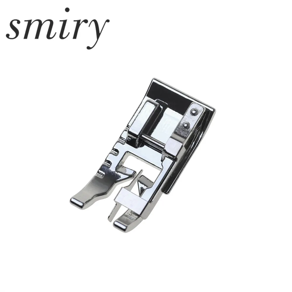 

smiry New 1pc Stainless Steel Domestic Edge Joining Foot Sewing Machine Presser Foot Feet Kit Set With Box For Brother Singer