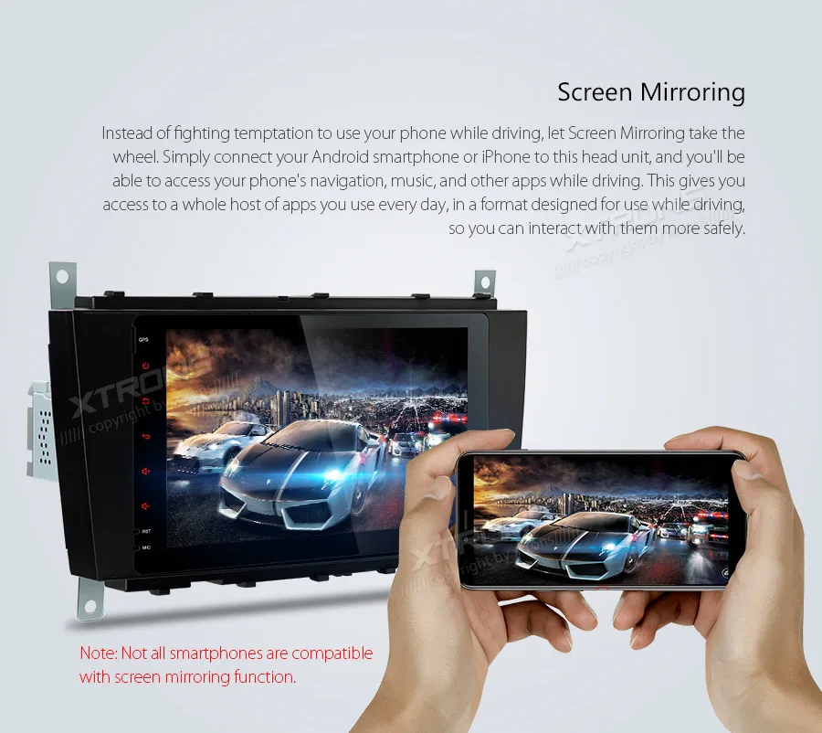 Flash Deal 8" Android 9.0 Pie OS Car Multimedia Navigation GPS Radio for Mercedes Benz CLK-Class W209 2005-2006 & G-Class W463 2006-2008 13