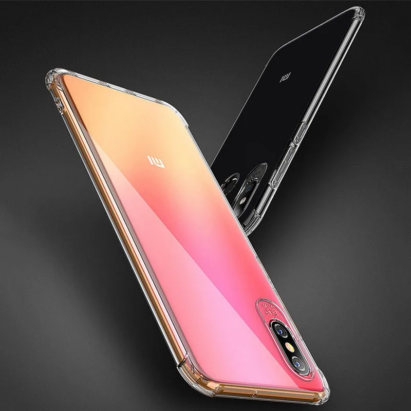 Противоударный прозрачный мягкий чехол из ТПУ для Xiaomi mi A3 A2 Lite 9T 9 8 SE A1 Pocophone F1 чехол красный mi Note 7 6 Pro 7A Fundas