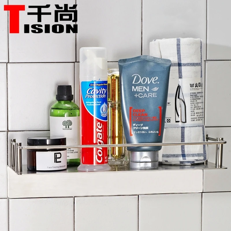 Bathroom Storage Holders & Racks 3M self adhesive Kitchen Shelves