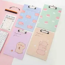 1 шт. Kawaii Pig A4 папка для файлов блокнот для записей папка для документов держатели школьные Офисные Набор маркеров зажим питания