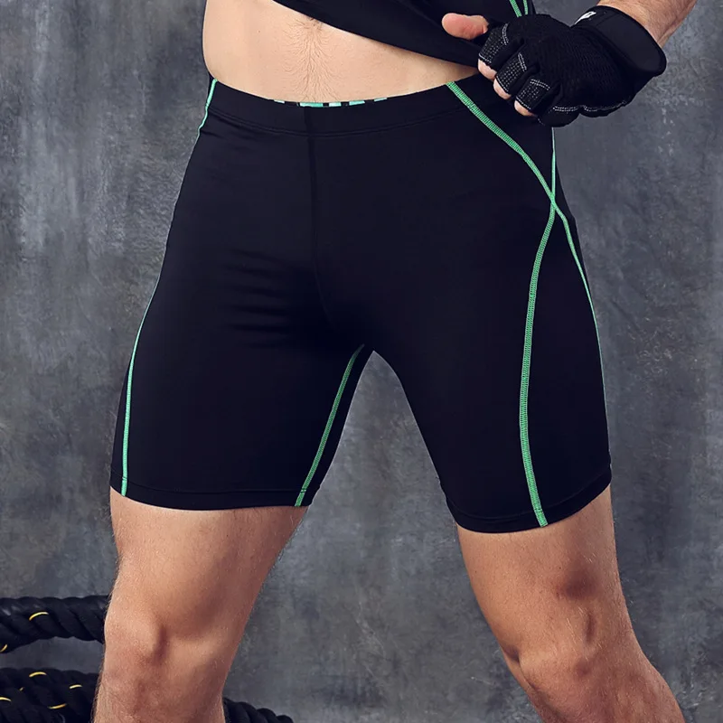 Fitness Men Compression Shorts Tights Elastic Bodybuilding Shorts