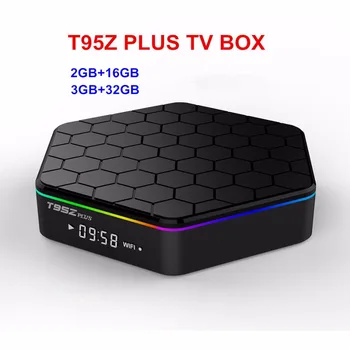 

T95Z PLUS Android 7.1 TV Box Amlogic S912 Octa core 2G/16G 3G/32G 2.4G+5GHz WiFi BT4.0 4K H.265 Set Top TV Box Media Player