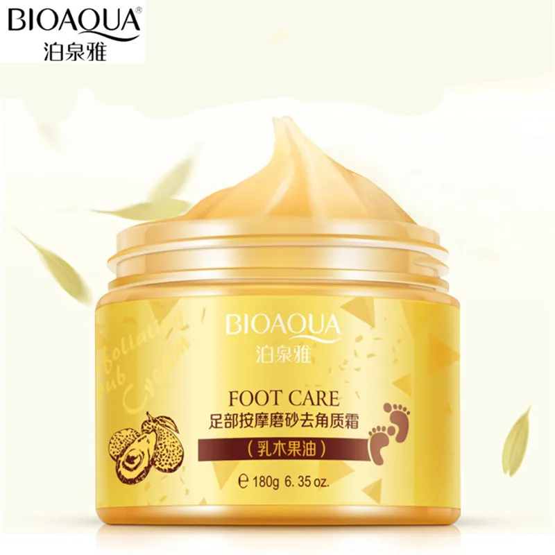 Bioaqua 180g FOOT Exfoliating Moisturizing Cream Shrink Pore Cleaning Skin Hydrating Cream Feet Massage Scrub Skin Care 1