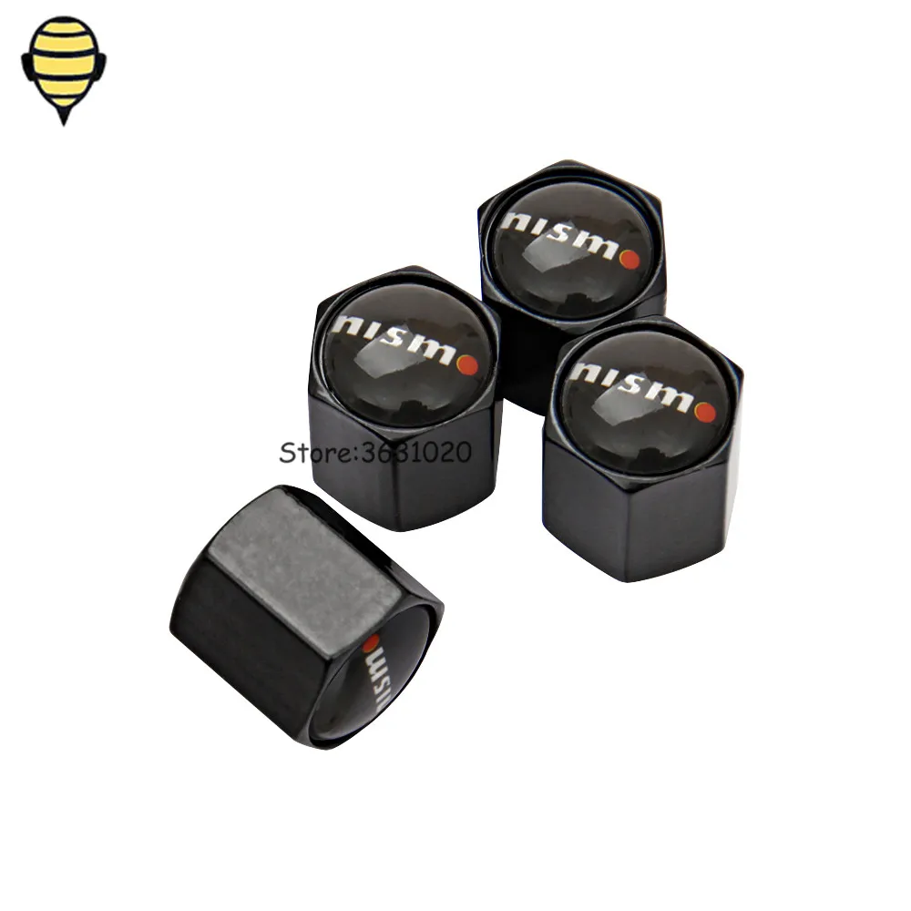 Car Accessories Auto Wheel Rims Tire Valve Stem Caps for Nissan Nismo Qashqai Juke Tiida X trail