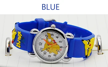 

New 3D Cartoon Lovely Kids Girls Boys baby Children Students Quartz Wrist Watch Very Popular watches Bikachu regarder clock