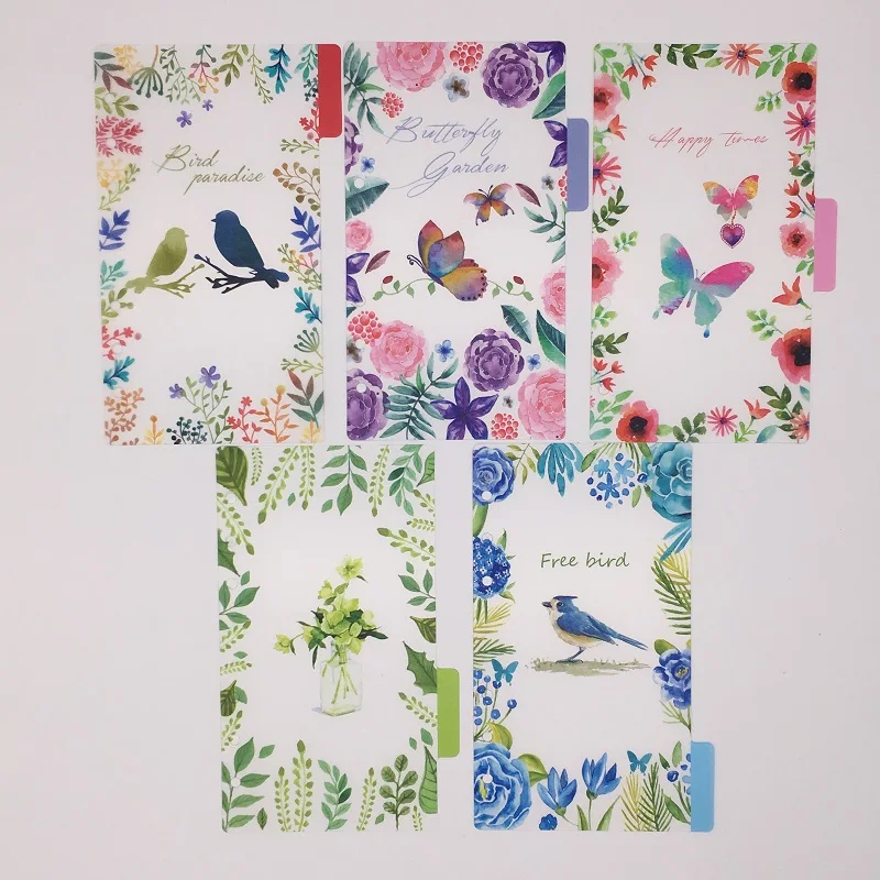 

A5/A6 6 holes Colored Notebook's Index Page 5pcs/set Spiral Book Category Page Filofax Planner Accessories