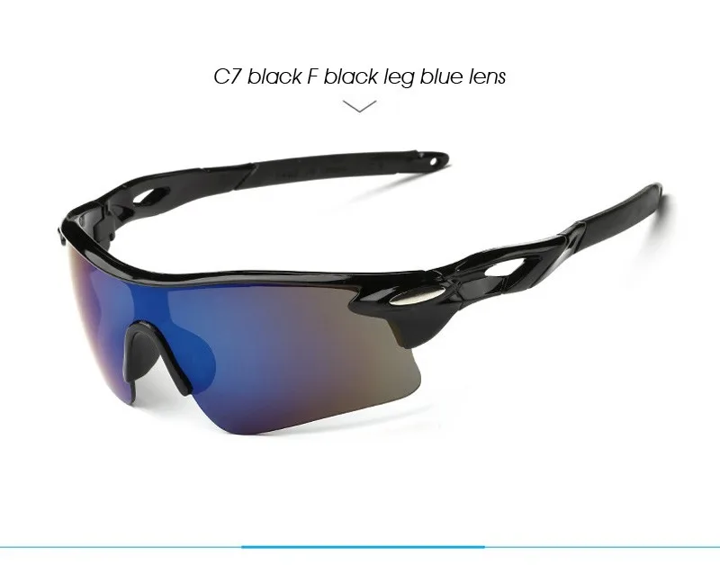C7 black F black leg blue lens