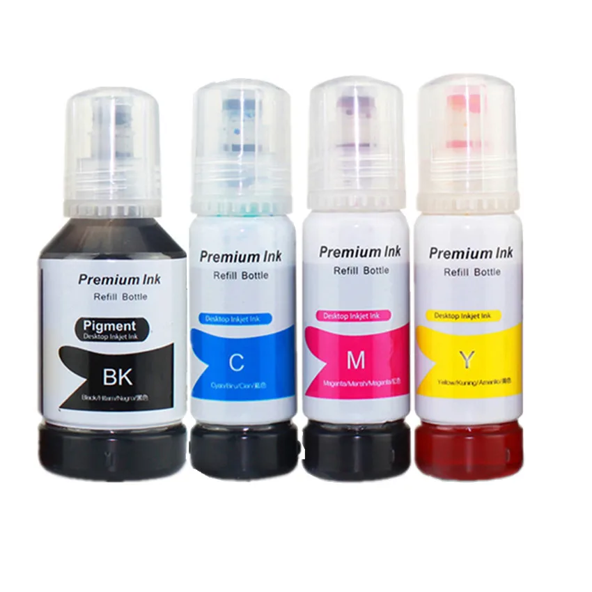 

Replace Refill ink kit FOR 001 101 Pigment Black ink color DYE Ink for EPSON EcoTank L4150 L4160 L6160 L6170 L6190