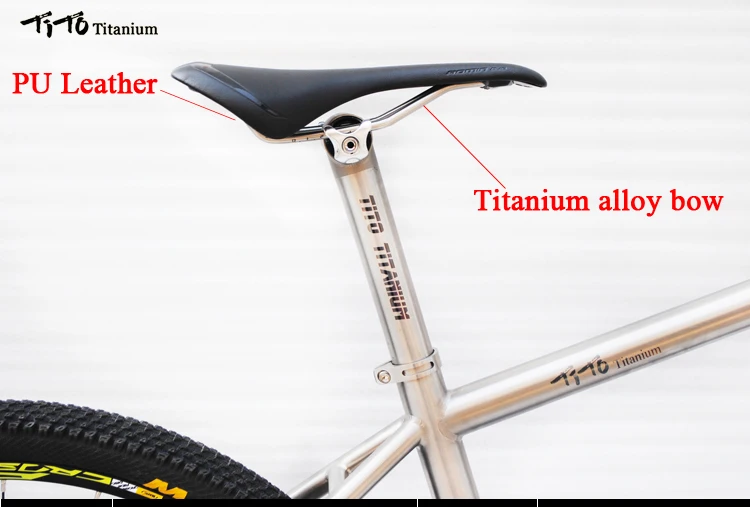 TiTo велосипедное седло с титановым бантом для шоссейного/горного велоспорта, велосипедное седло, подушка, Аксессуары для велосипеда