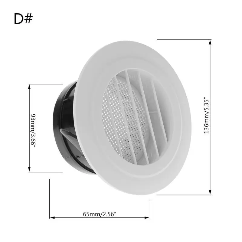 

1x Air Vent Extract Valve Grille Diffuser Ducting Ventilation Cover High Quality