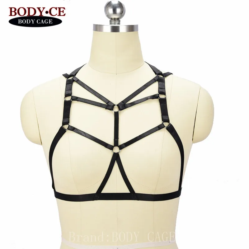 Women's Full Body Harness Bra Garter Belt