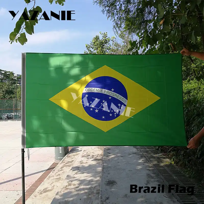 Yazanie 90x150cm Brazil Custom Flag Banner National Flags For Home