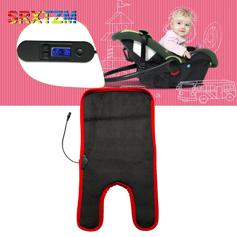 Buy SRXTZM Black Car Baby Heated Seat Cover Heater Auto Heating Cushion Warmer