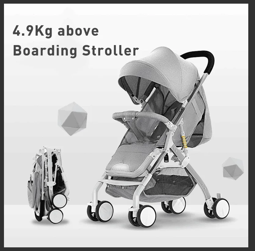 

Lightweight stroller portable baby carriage folding can sit can lie ultra-light on the airplane children kid pram free shipping