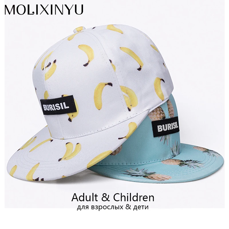 

MOLIXINYU Snapback Caps For Adult And Child Baseball Cap Baby Hip Hop Hat Parent-child Boy Girl Hats Outdoor Sports Sun Hat