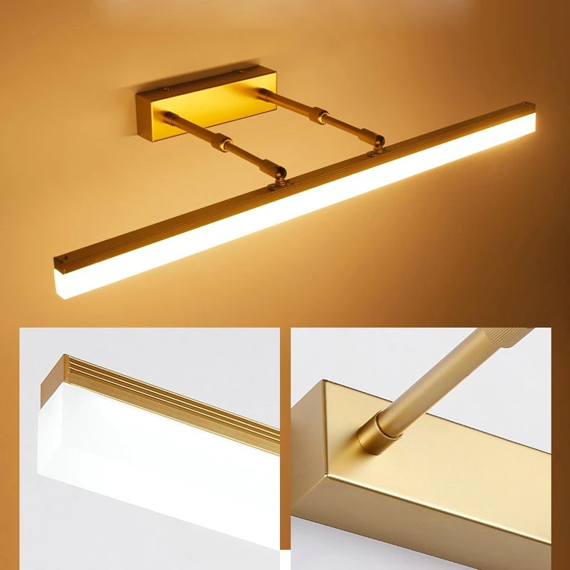 Bathroom Makeup LED Light Modern Vanity Front Mirror Toilet Wall Lamp Fixture Bathroom Makeup LED Light Modern Vanity Front Mirror Toilet Wall Lamp Fixture