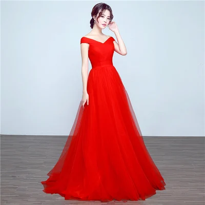 Robe de soiree, красное вечернее платье на шнуровке, элегантное вечернее платье, vestido de festa, платье на выпускной, на заказ, 3 цвета - Цвет: Red