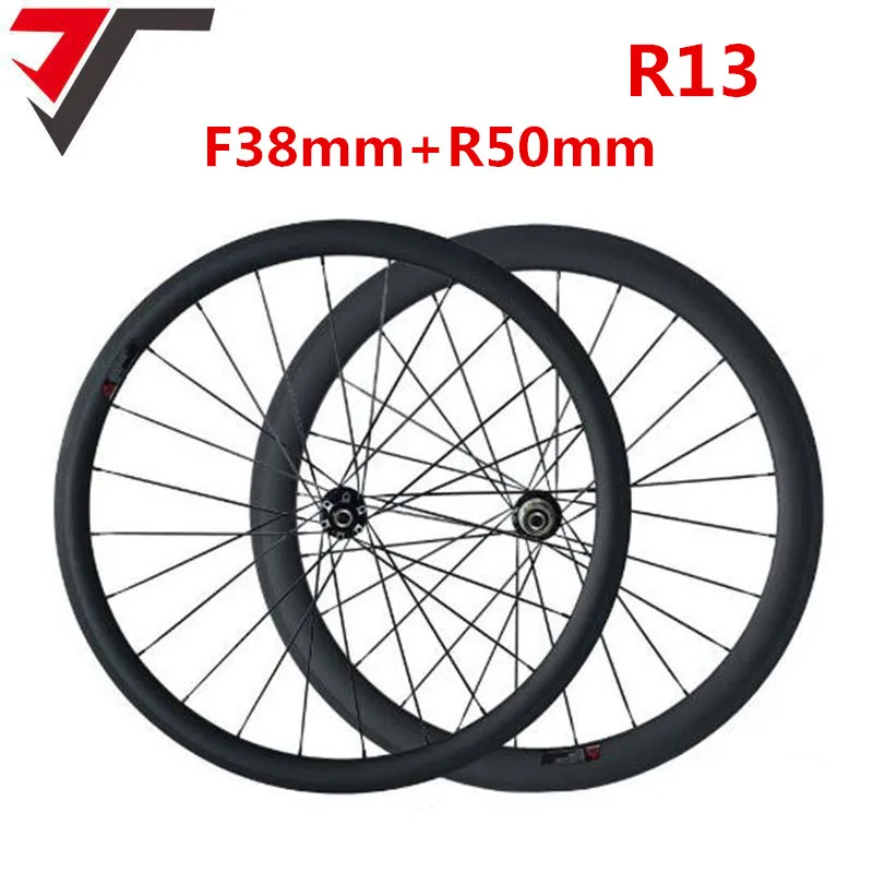 Колеса Углеродные дорожные для велосипеда 38/50 мм ширина 23 мм|carbon wheels|carbon road wheelsroad
