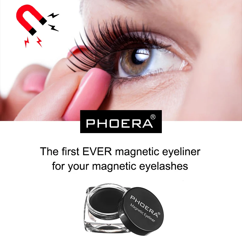 PHOERA Магнитная жидкая подводка для глаз гель 3D многоразовый магнит накладные