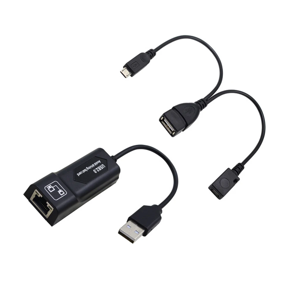 1 комплект LAN Ethernet адаптер с usb разъемом для 2X Mirco USB кабель Stick GEN 2 JR