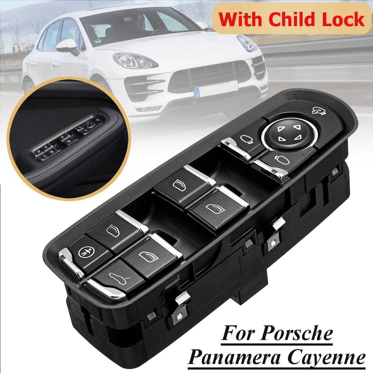 Front Door Driver Side Electric Power Window Switch With Child