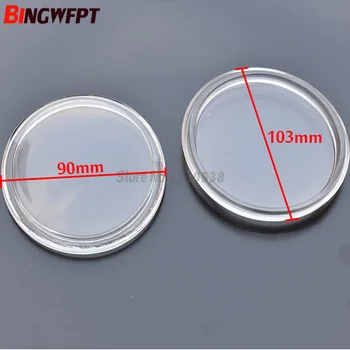 

2pcs Oval 103X90mm Fog Lights Lamps Tempered Glass For Nissan Pathfinder Rogue Sunny Teana Urvan Versa Fuga NV400