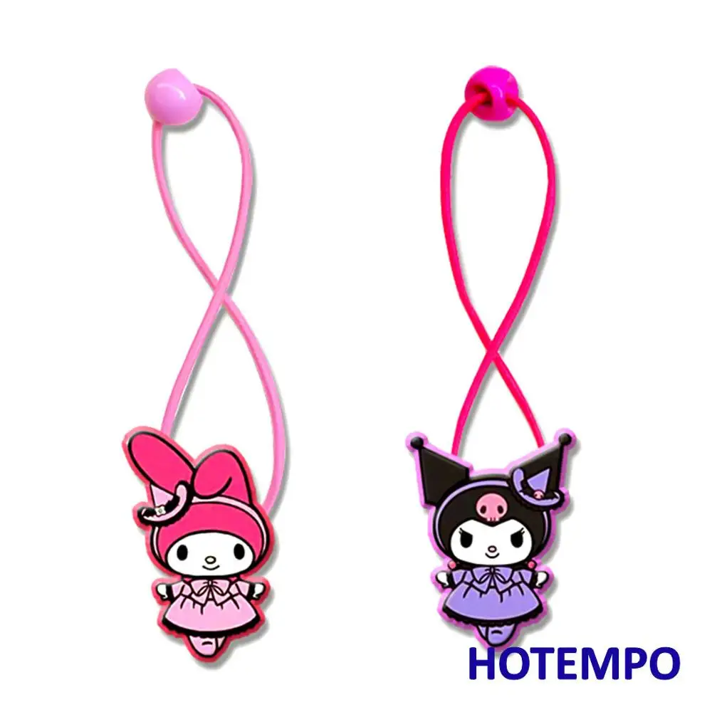 Милый мультфильм Pochacco Pekkle Maru Keroppi Kuromi Melody Twinstars Япония Kawaii Девушки эластичные волосы резинки кольцо для девочек подарок