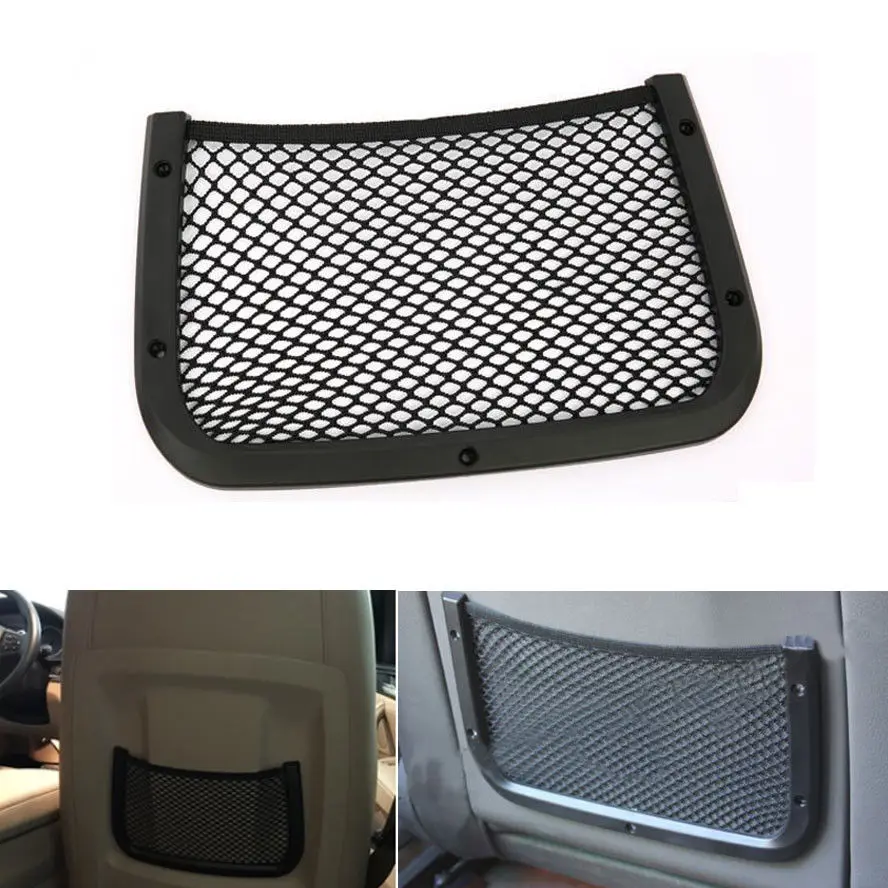 BBQ@ FUKA 1 шт., сумка на заднее сиденье автомобиля, органайзер для хранения багажа, держатель, сетчатый грузовой Чехол для Jeep compass Audi A4L X1 X3 Benz B series