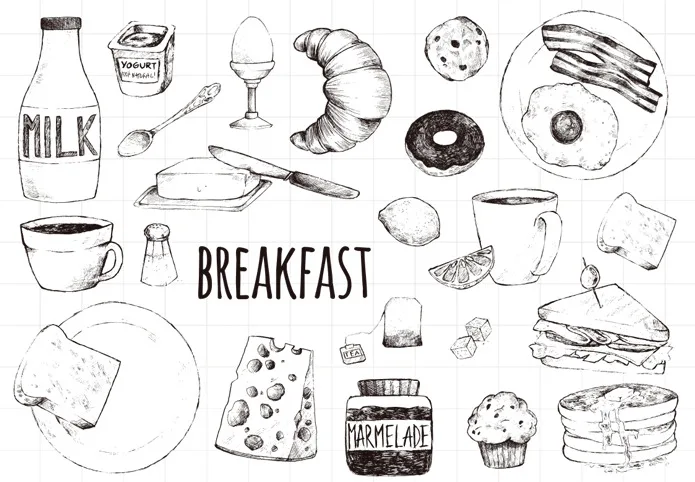 

breakfast/Transparent Clear Silicone Stamps for DIY Scrapbooking / Card Making / Kids Christmas Fun Decoration Supplies