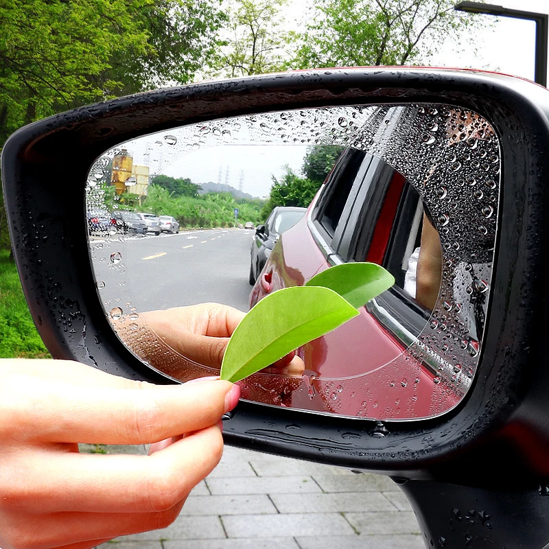 Rearview Car Sticker Protective Mirror  Film Rainproof Waterproof Car Motorcycle 