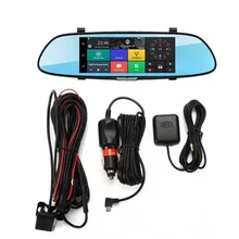 H10 Car DVR 3G Rearview Mirror Video Recorder 7 inch Touch Screen dash cam1080 FHD Dual Camera Bluetooth FM Transmission