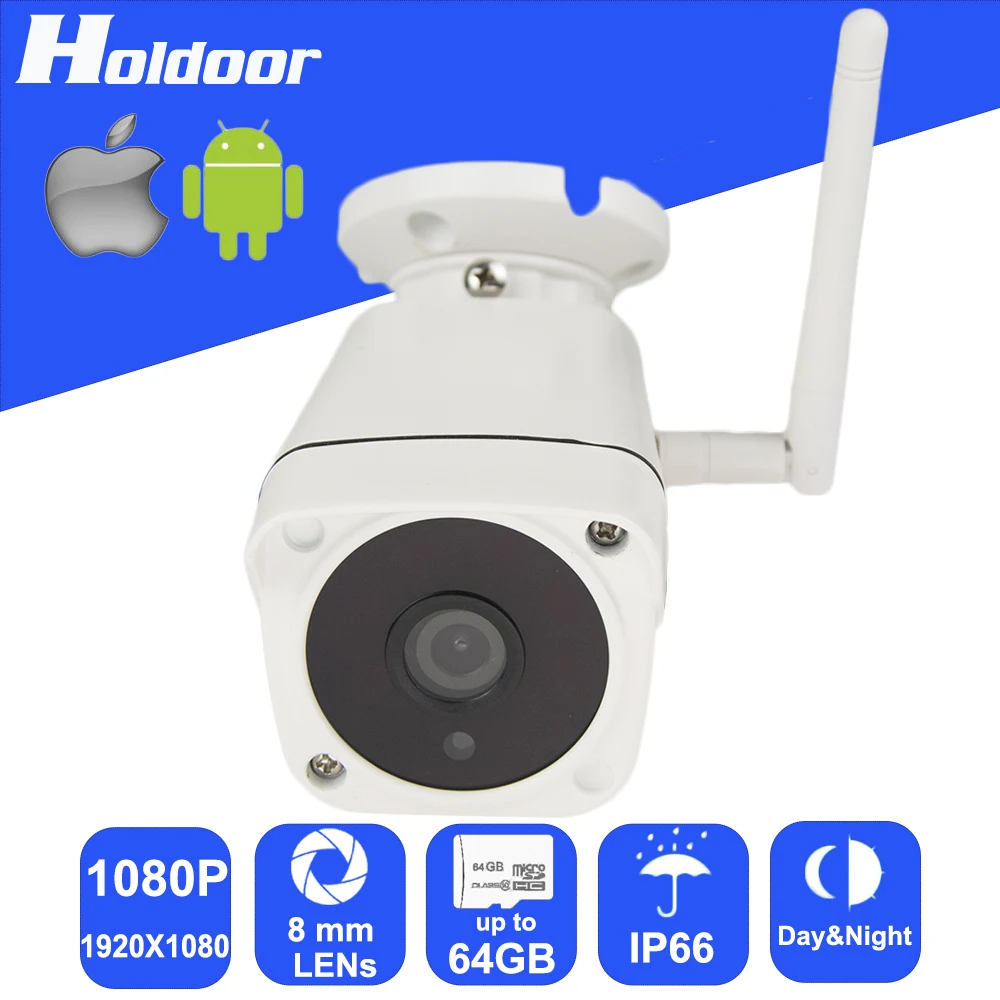 

Wireless 1080P 8mm Lens Security Surveillance P2P Outdoor Camera IR Cut Night Vision Motion Detection Alarm Email Alert Onvif