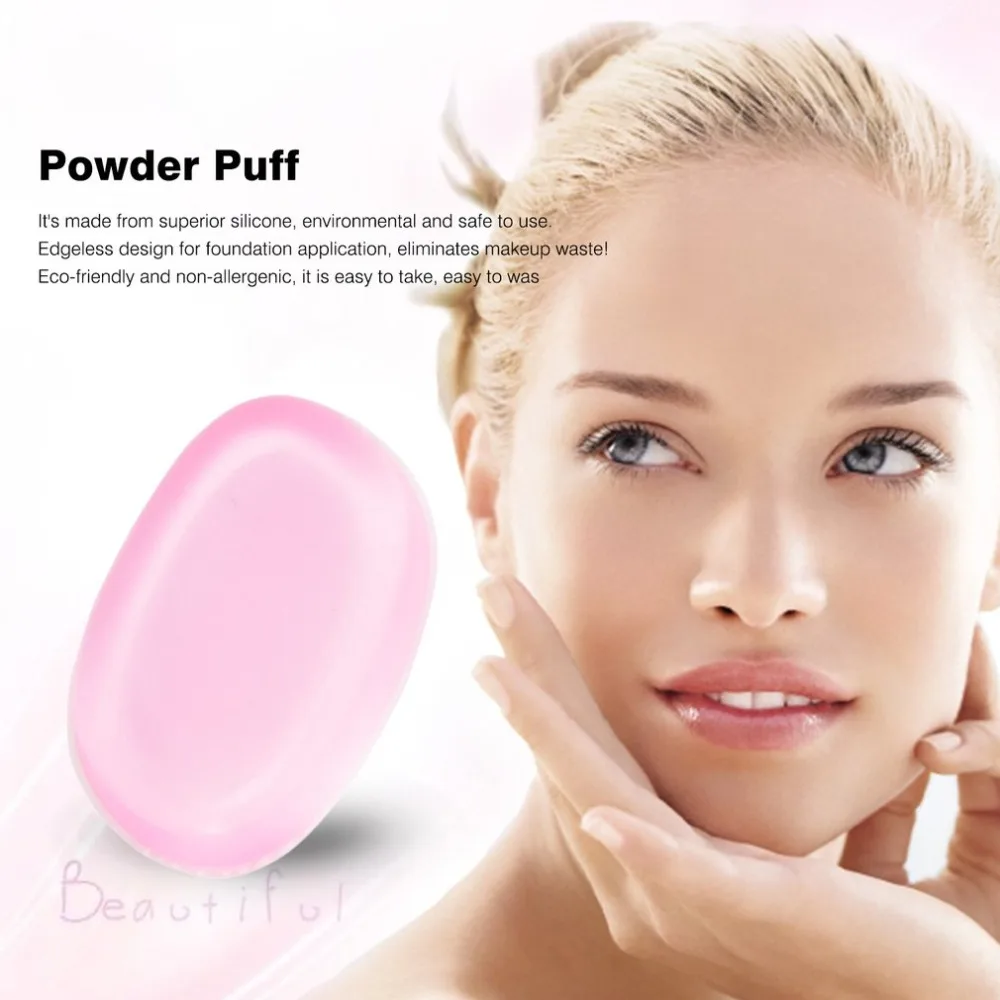 Leaf Shaped Silicone Gel Powder Puff Liquid Powder Blender Foundation