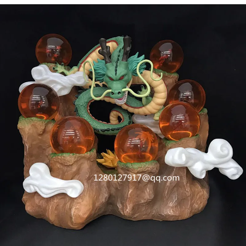5 дюймов мультяшный Жемчуг дракона Z Shenron горный Стенд 7 хрустальные шары ПВХ