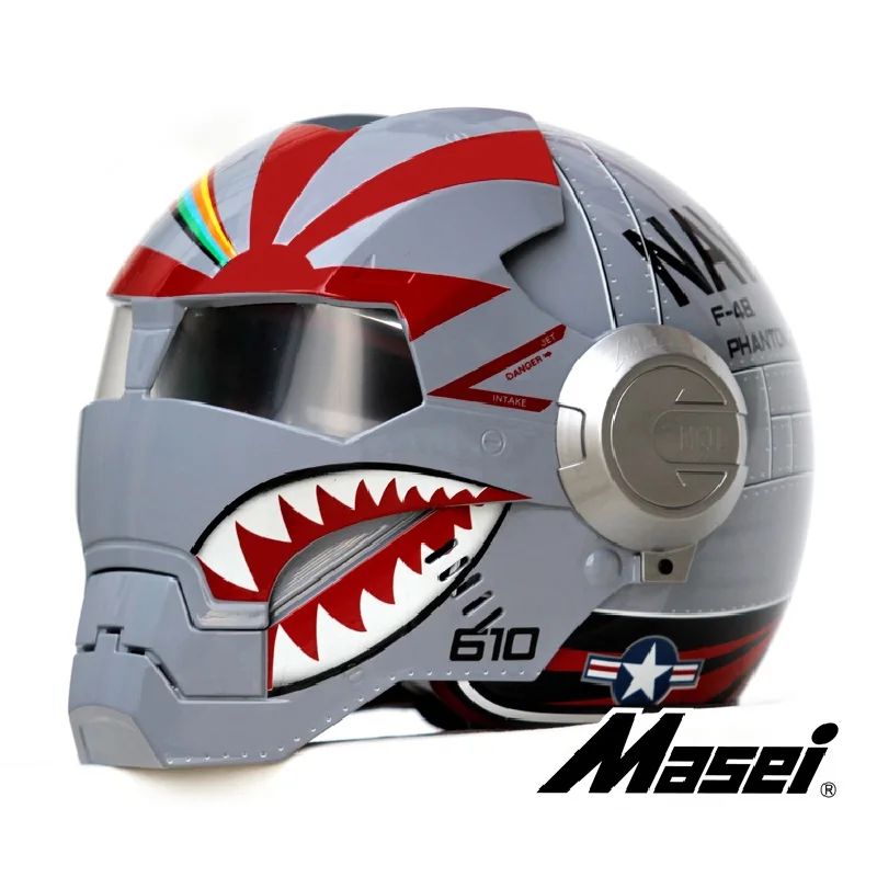 Masei 610 US Air Force Military Motorcycle helmet F4 Phantom and F22