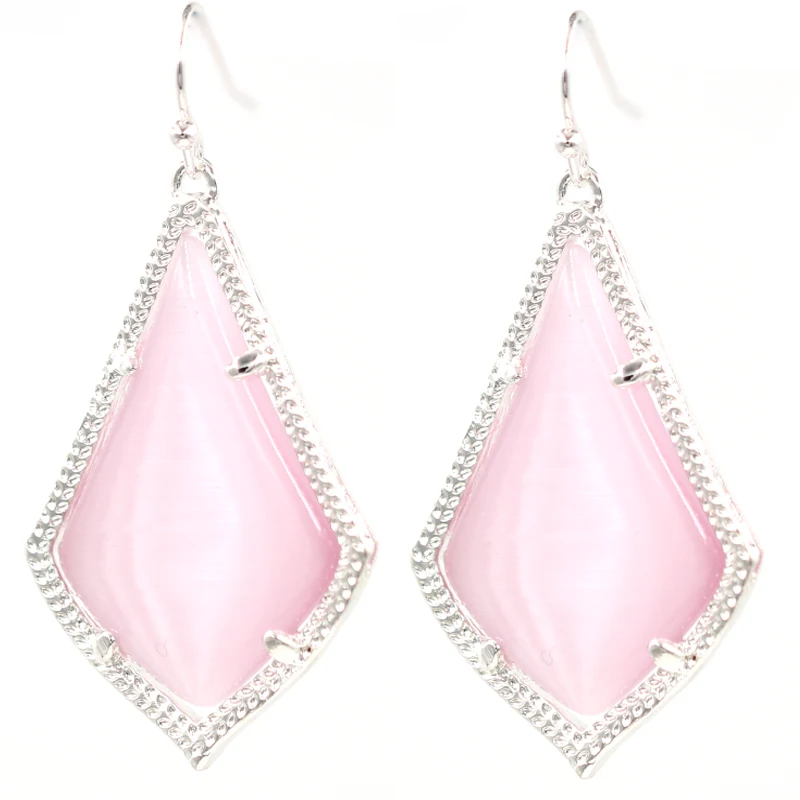 

2019 New Arrival Small Water Drop Crystal Inlay Multi Color Drop Earrings Silver Color 3D Dangle Earrings
