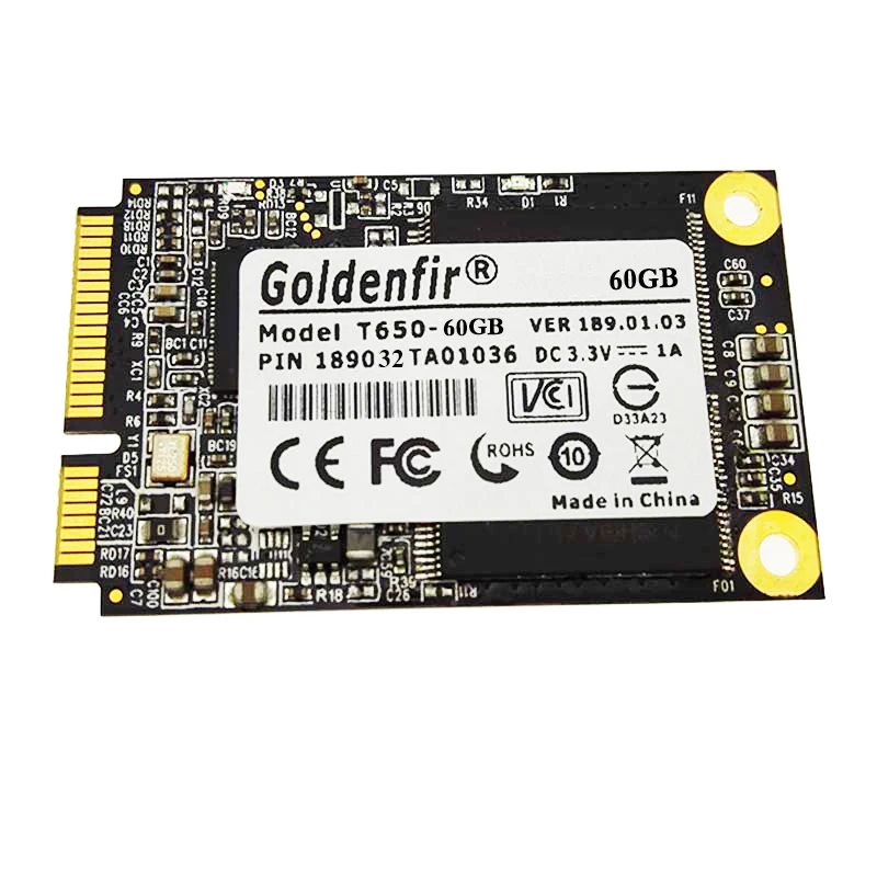 

Mini mSATA SSD 60GB SATA II HD SSD Solid State Drive Disk for desktop laptop PC