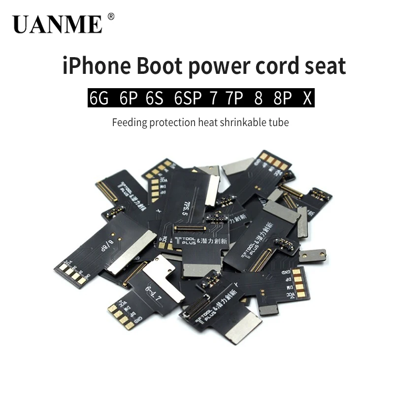 UANME DC Блок питания для тестирования тока телефона плата Conector iPhone 6G 6S Plus 7 7plus 8 X
