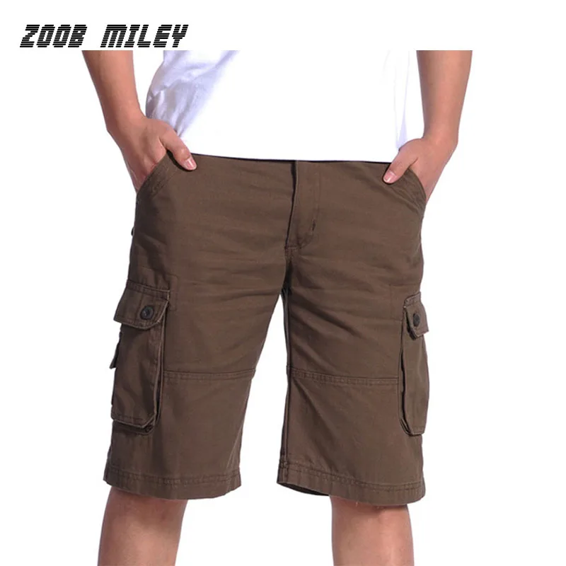 2016 New Men Summer Military Baggy Cargo Shorts Loose Fit Mens Multi