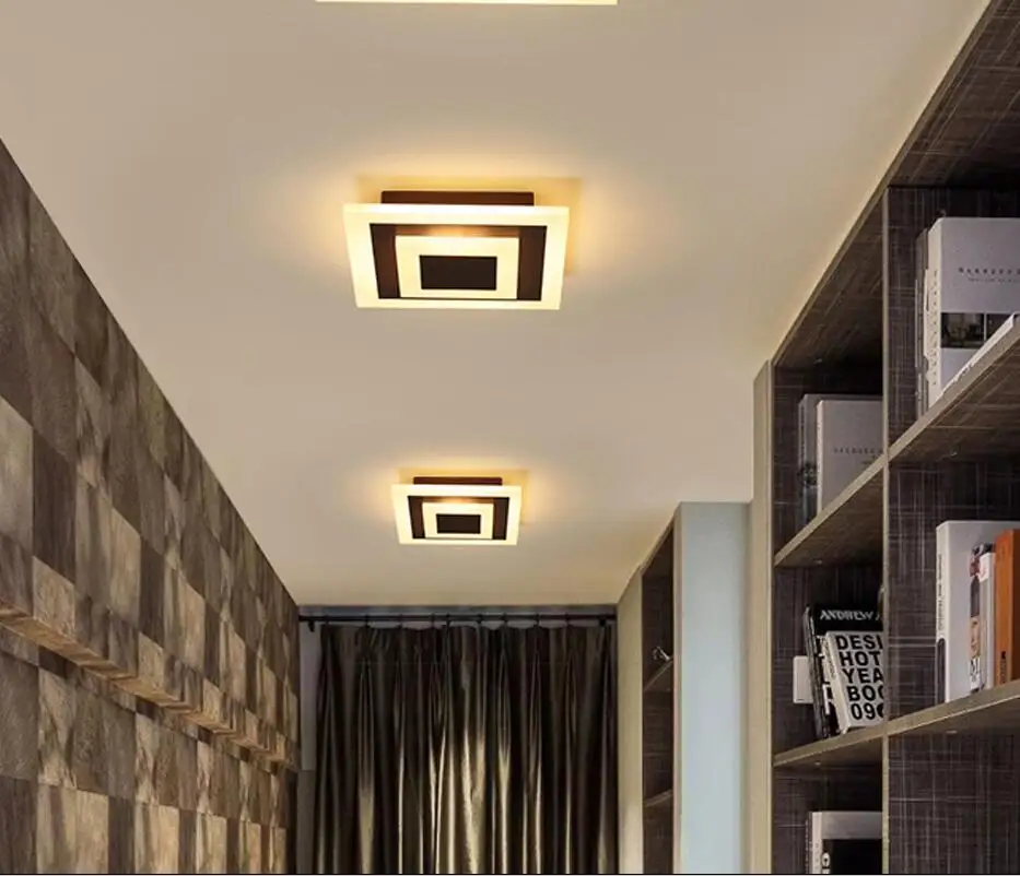 Современная люстра 90-260 в 7 Вт для коридора, балконного коридора, лампа для спальни, гостиной, люминесцентная, teto, акриловая лампа lamparas de tec