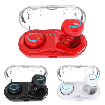 

TWS True Wireless Earbuds Earphones Mini Twins Headset Stereo Bluetooth Earphone Wireless Headphones with 650mAh Charging Box