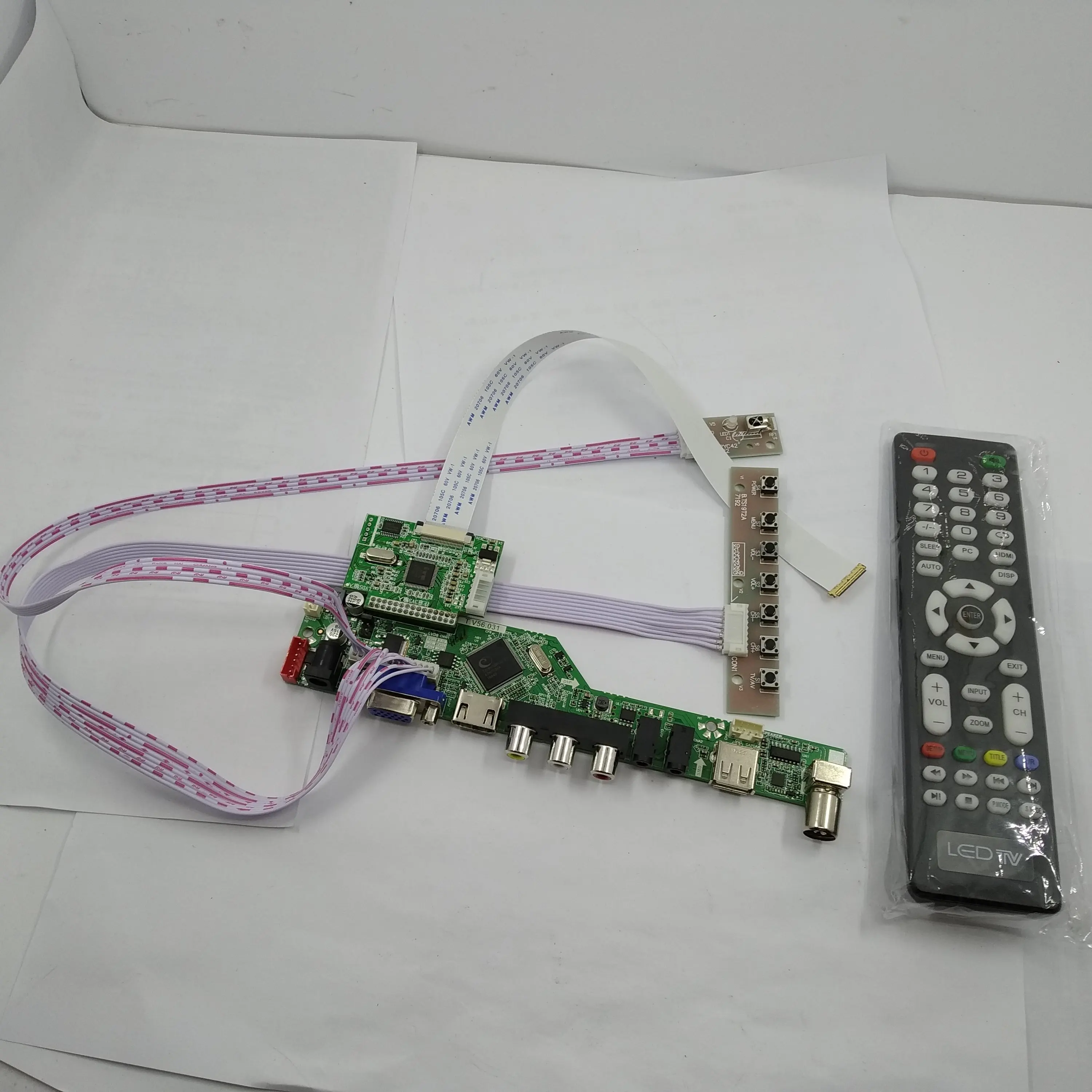  TV Controller board HDMI EDP AV LED adapter LCD VGA USB Audio For LP156WF4(SP)(B1) Panel 1080P Scre - 33027077686